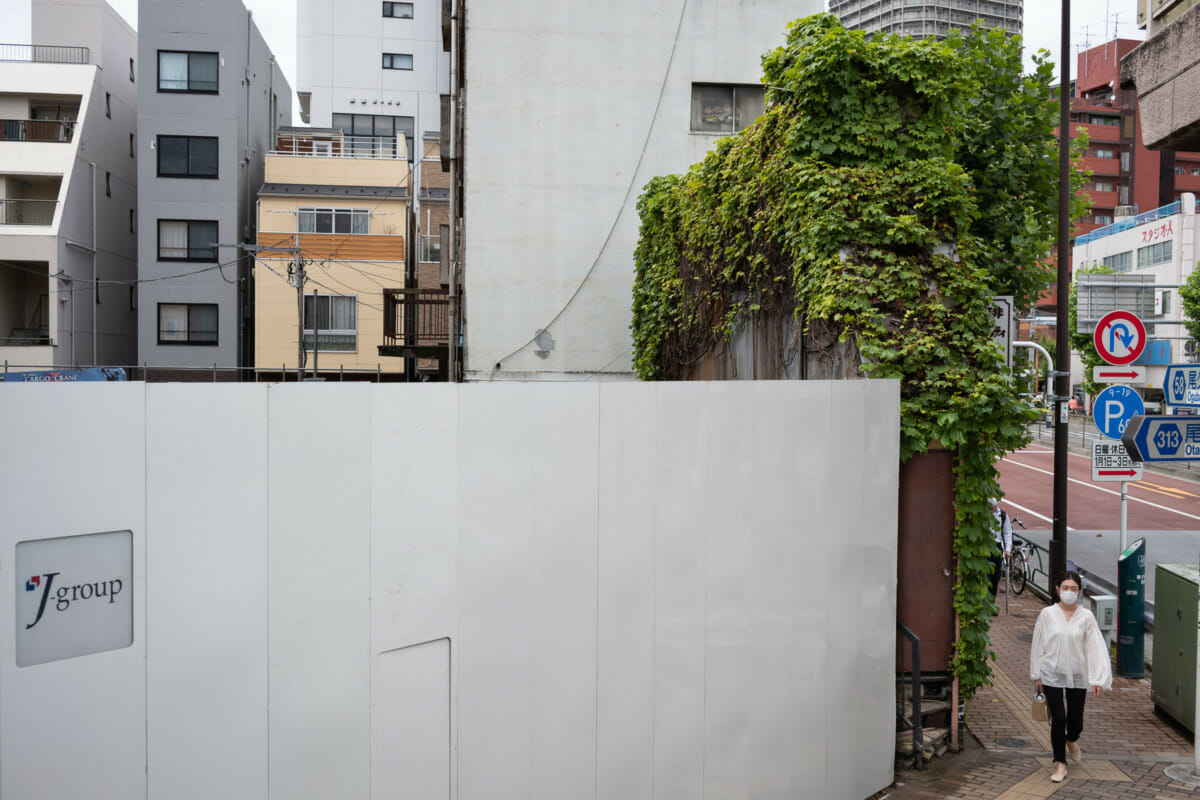 narrow and overgrown old Tokyo restaurant