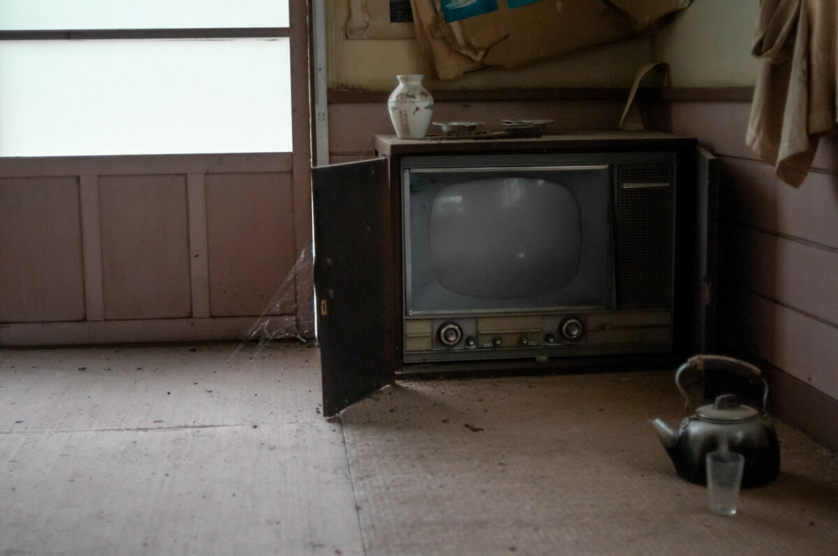 Old and long-abandoned Japanese televisions