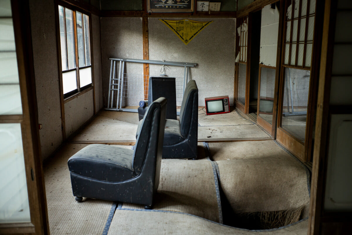 Old and long-abandoned Japanese televisions