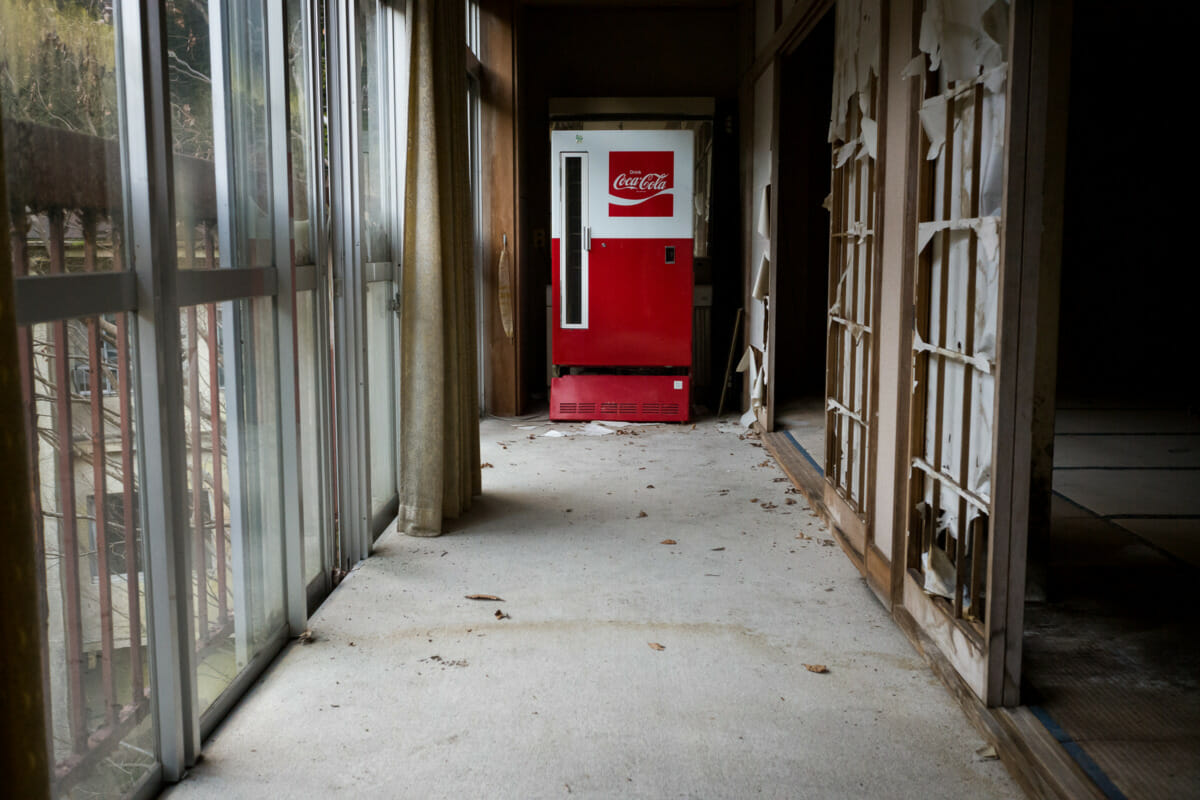 old and broken Japanese vending machines