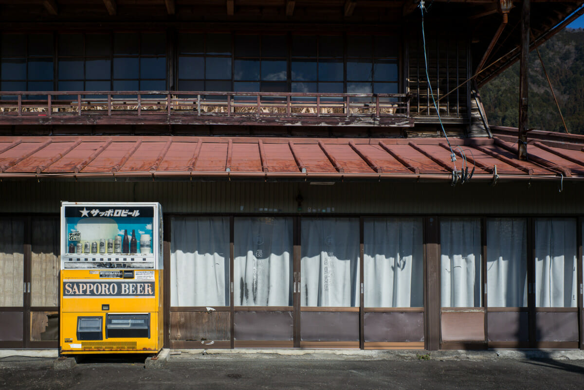 old and broken Japanese vending machines