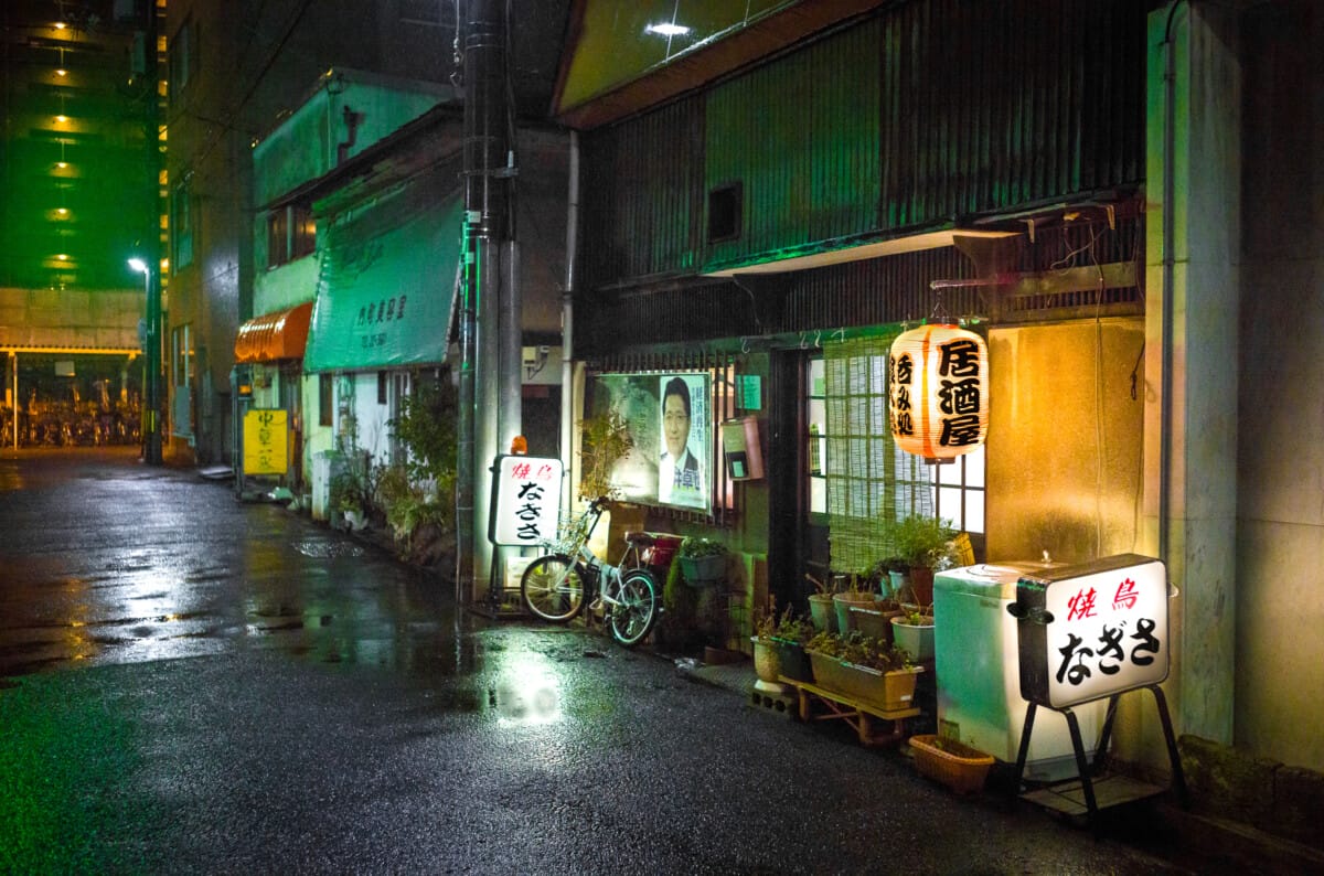 Old and dated scenes from a southern Japan city