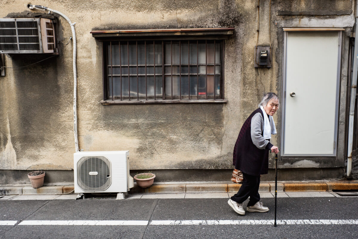 old faded and crumbling tokyo