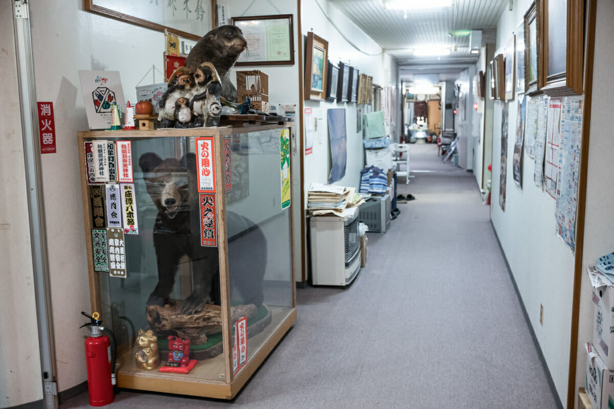 an old and dirty traditional Japanese ryokan