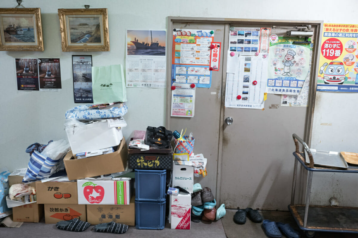 an old and dirty traditional Japanese ryokan