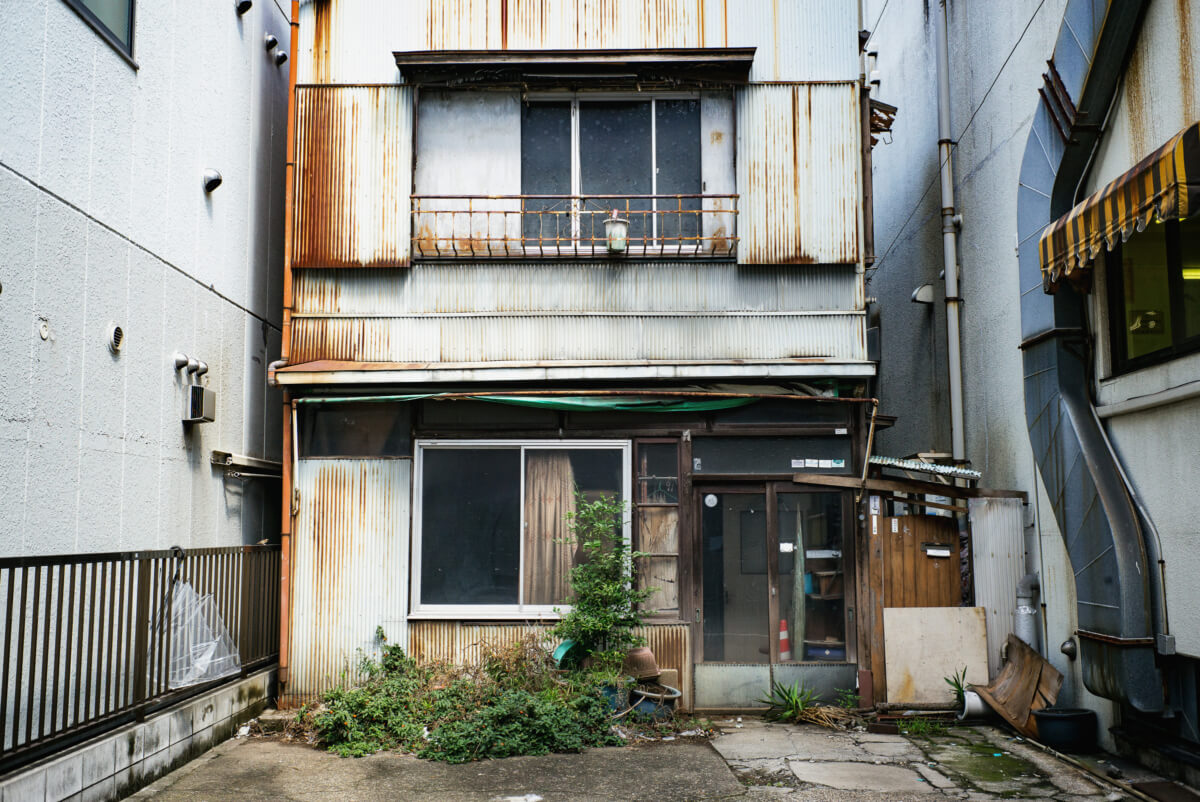 old faded and crumbling tokyo