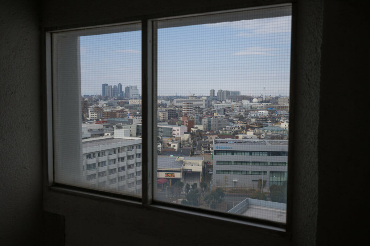 huge and dated Japanese tower blocks