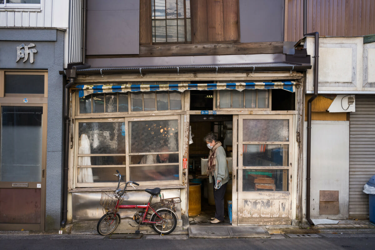 an old and local tokyo tofu shop