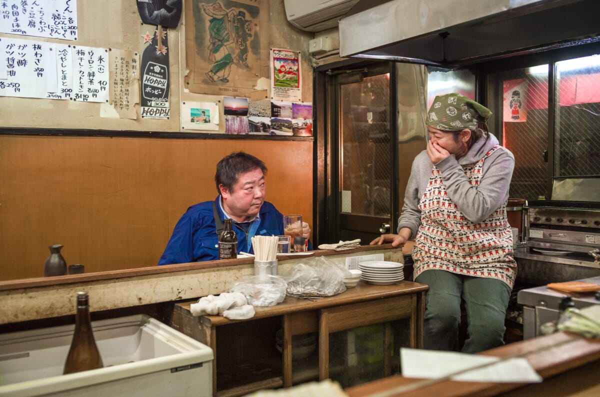 Old Tokyo bar looks and inexplicable opera glasses