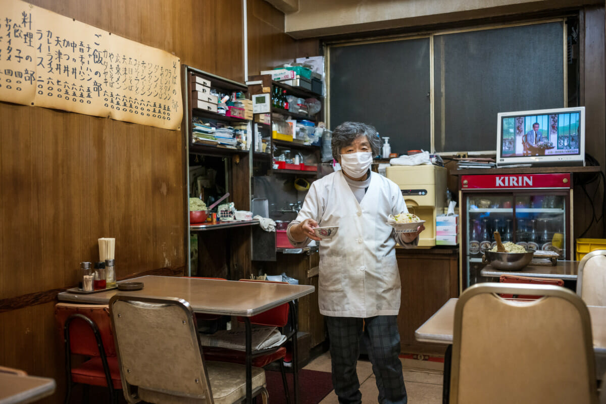 an old and dated Tokyo restaurant