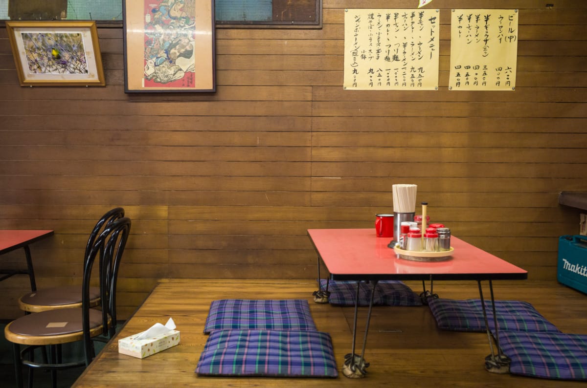 old and dated Tokyo restaurant