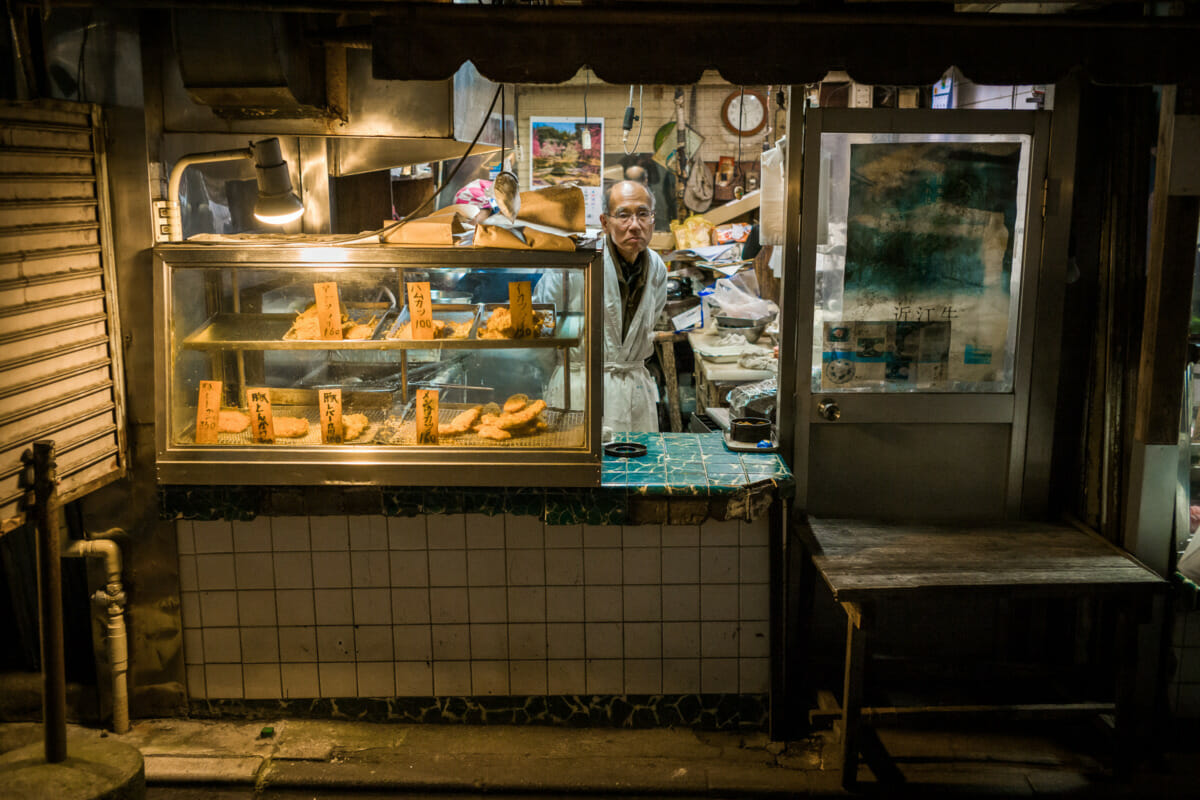 old Tokyo fried food shop