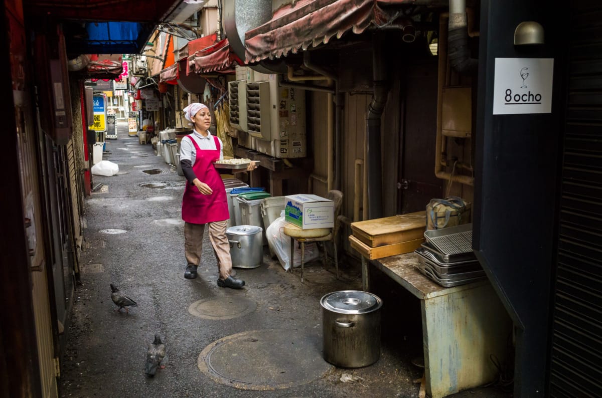 old Tokyo in the rain