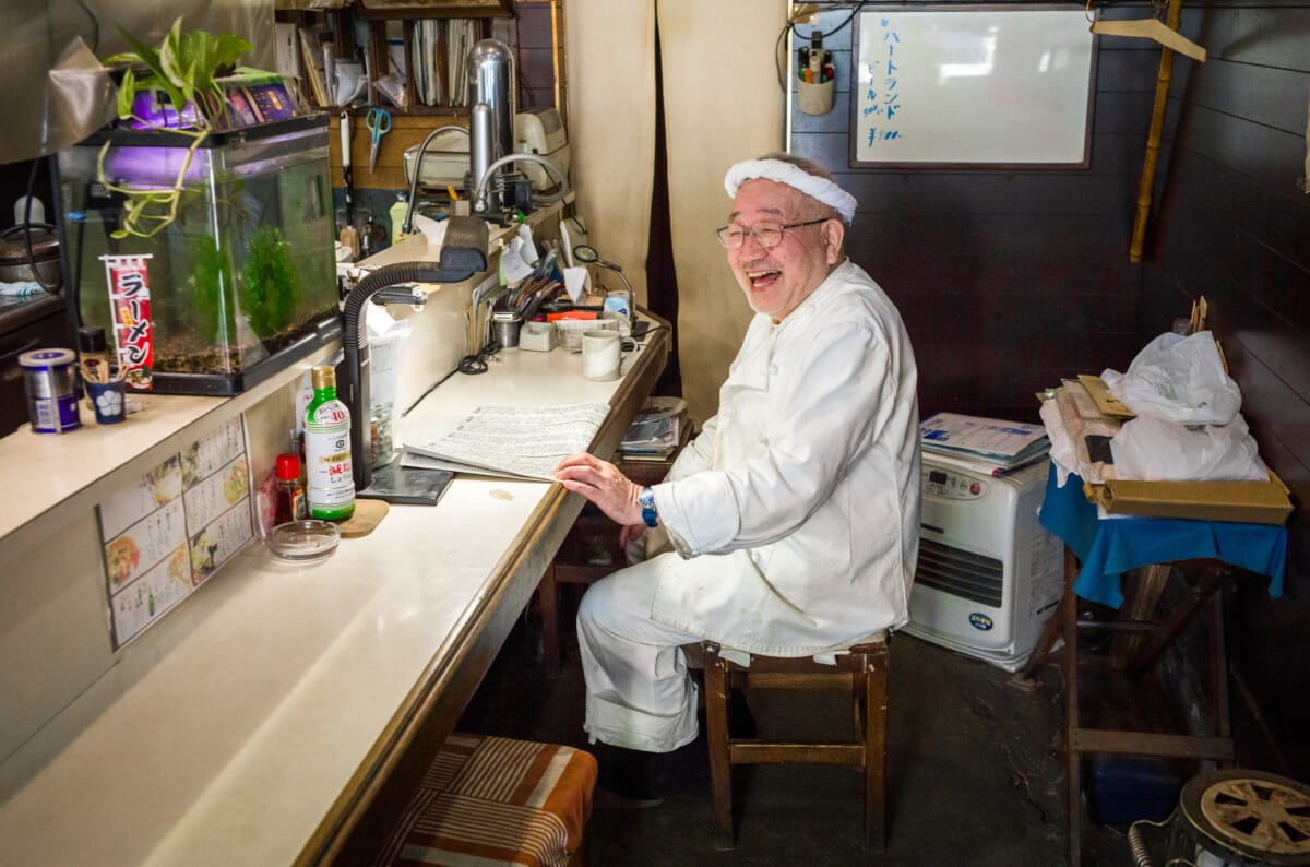 A dated old Tokyo restaurant and its owner