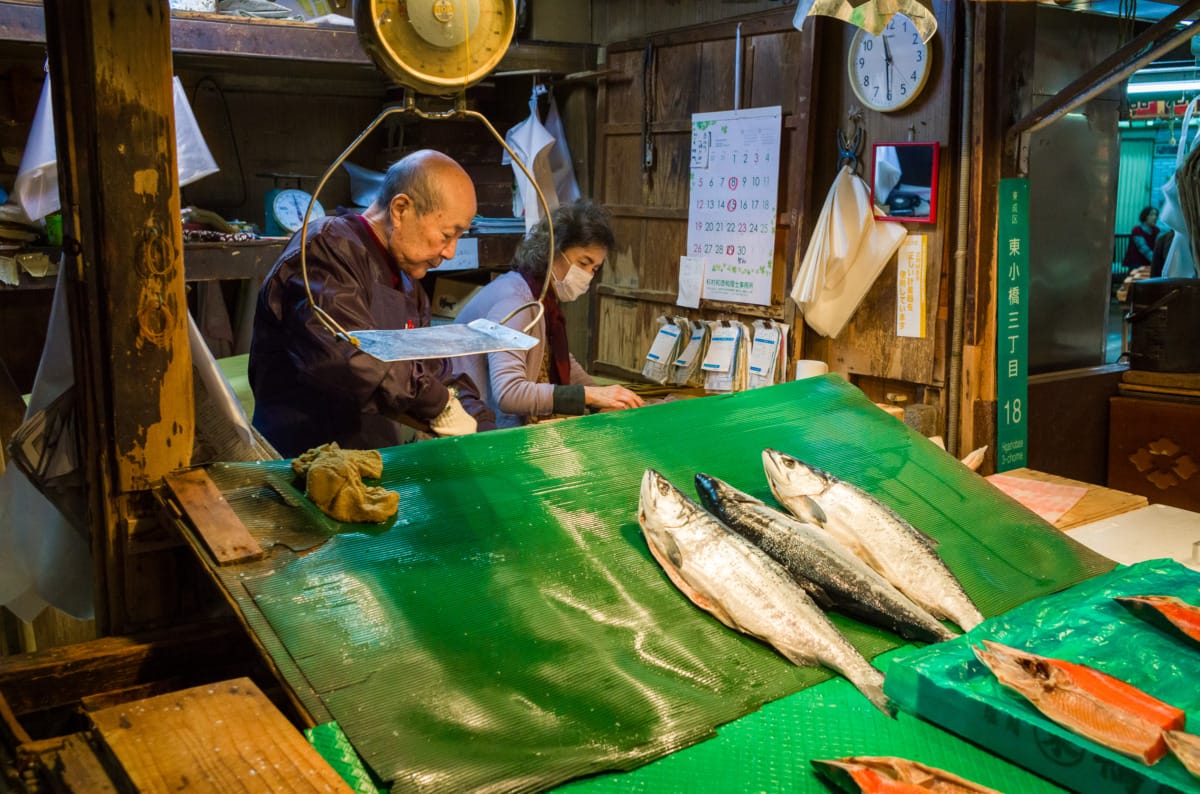 Osaka market scenes