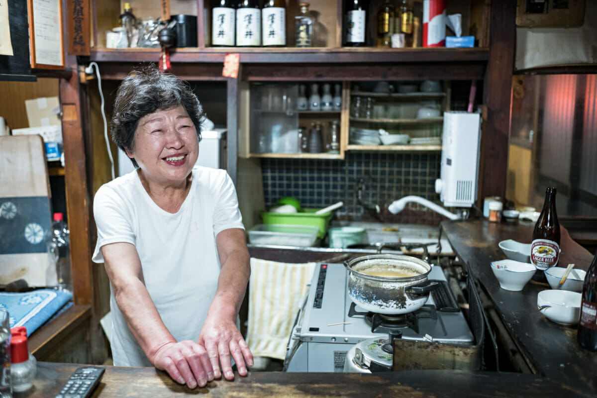 Portrait of an old Tokyo bar owner