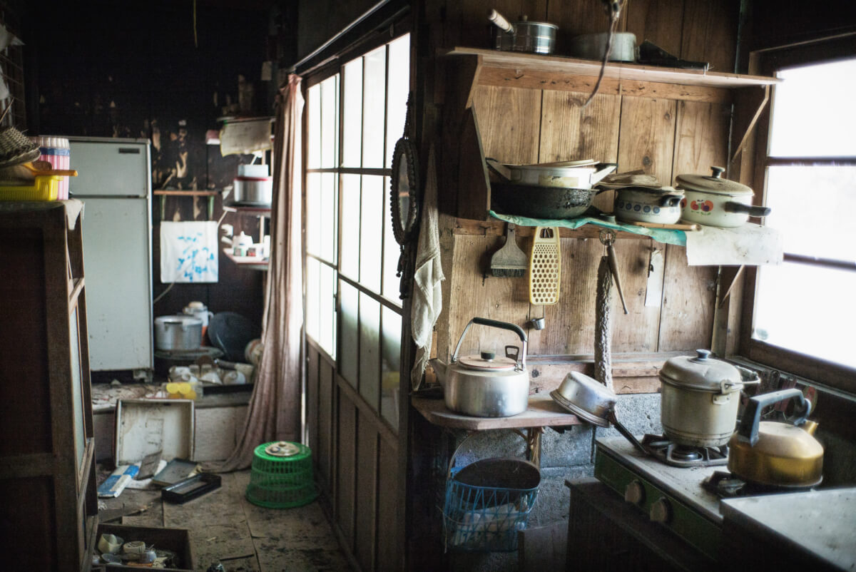 a quiet and abandoned japanese village