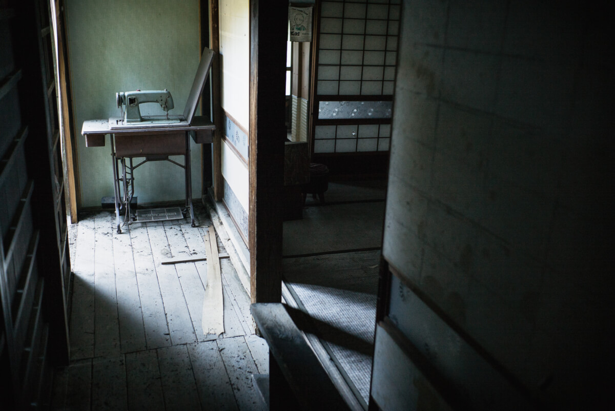 a quiet and abandoned japanese village