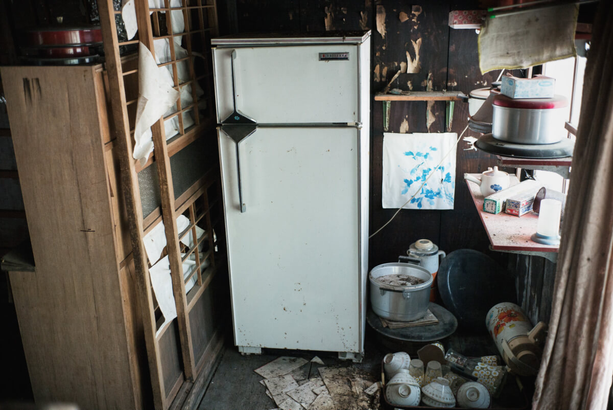 a quiet and abandoned japanese village