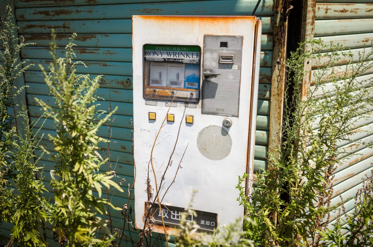 The quiet and faded nature of an old Japanese town