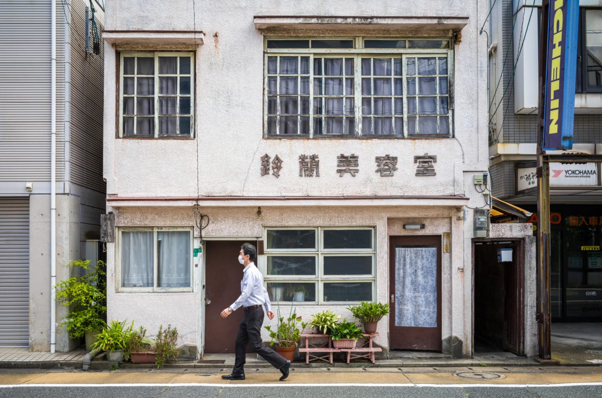 The quiet and faded nature of an old Japanese town