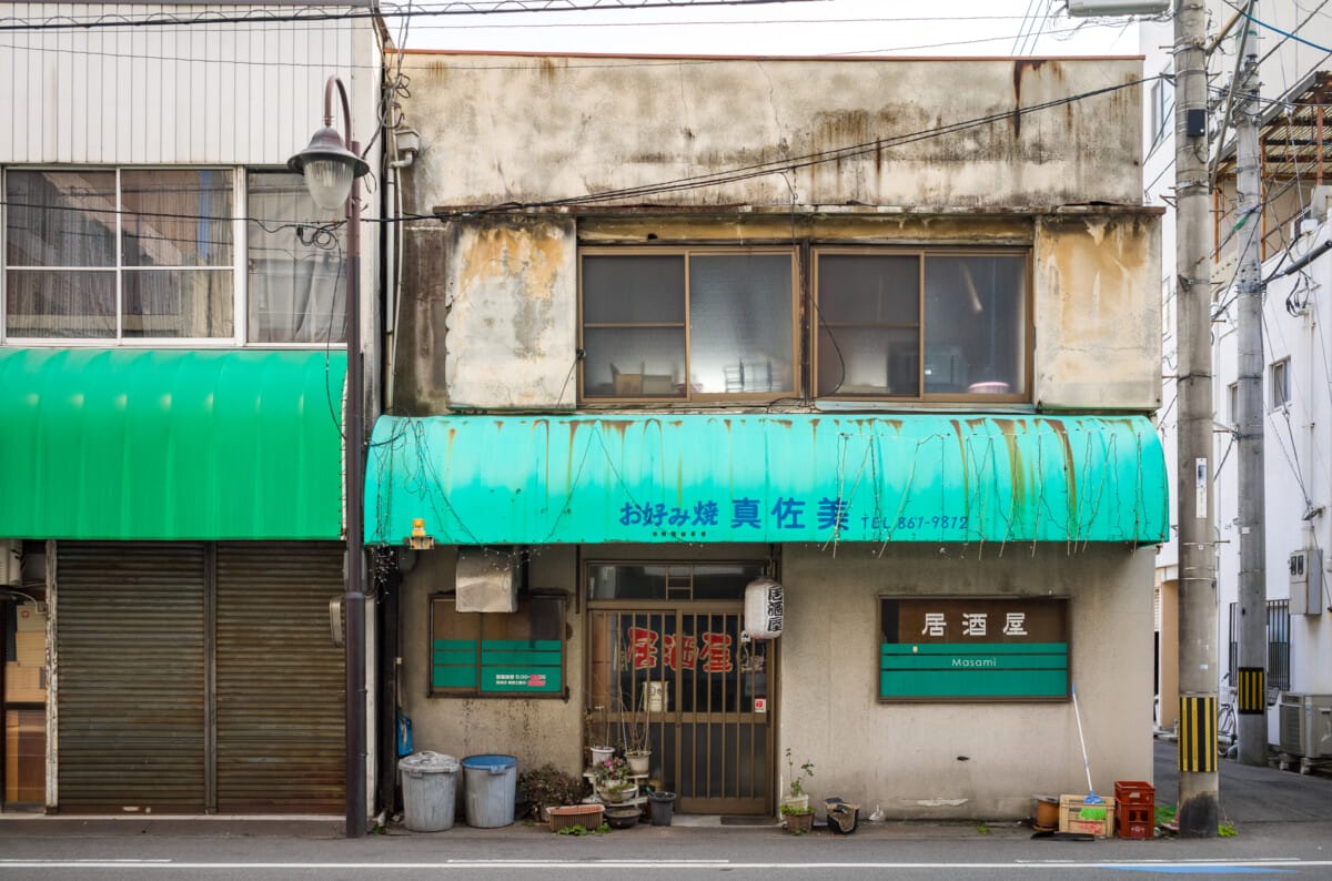Faded scenes from the edge of a Japanese city