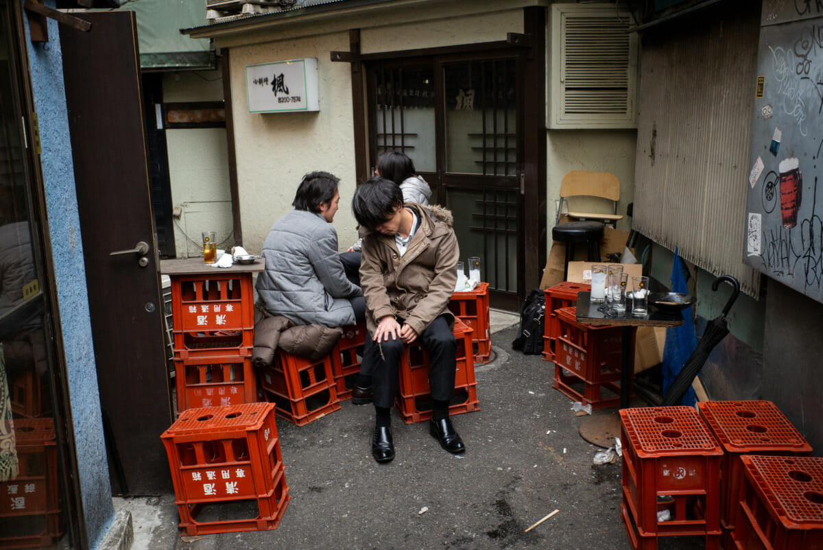 Tokyo alleyway drinkers