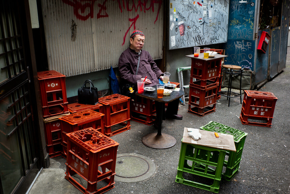 Tokyo alleyway drinkers