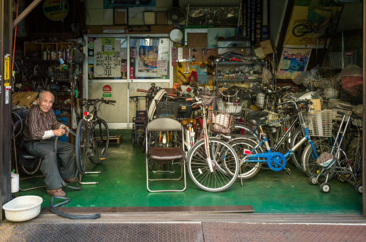 Old and dated Japanese shops of the past still functioning in the present