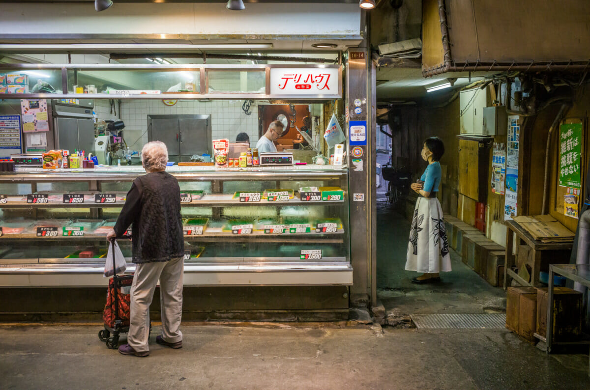 Old and dated Japanese shops of the past still functioning in the present