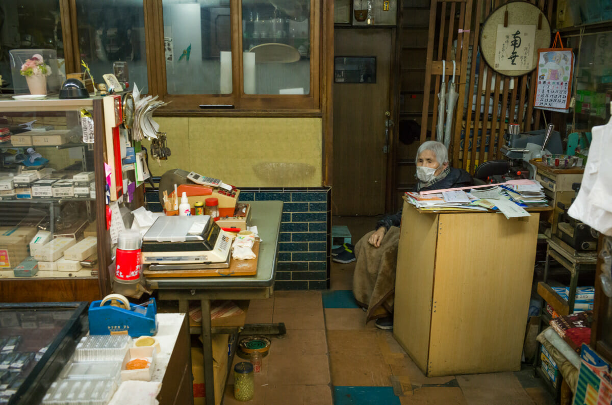 Old and dated Japanese shops of the past still functioning in the present