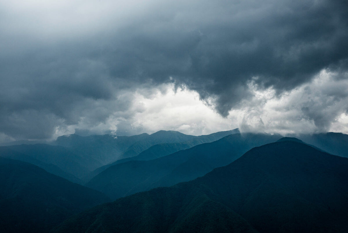 stormy tokyo mountains