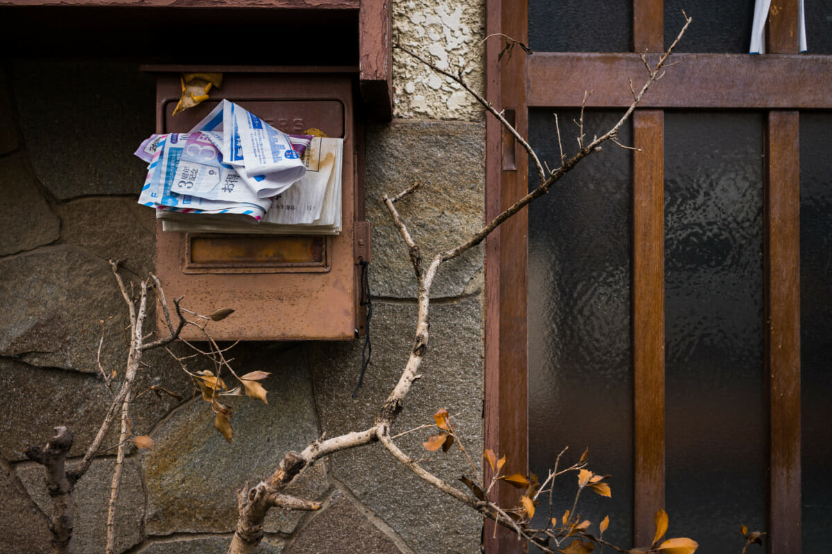 packed Tokyo post boxes