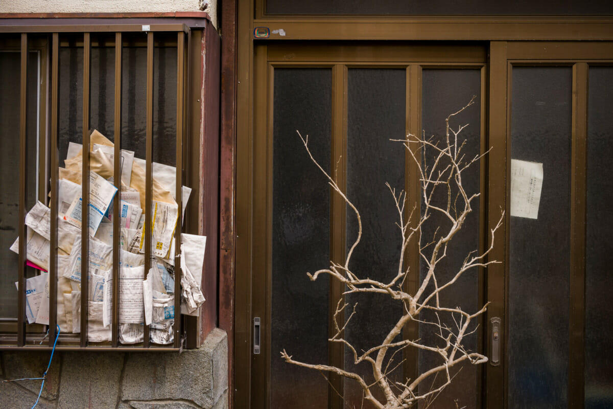 packed Tokyo post boxes