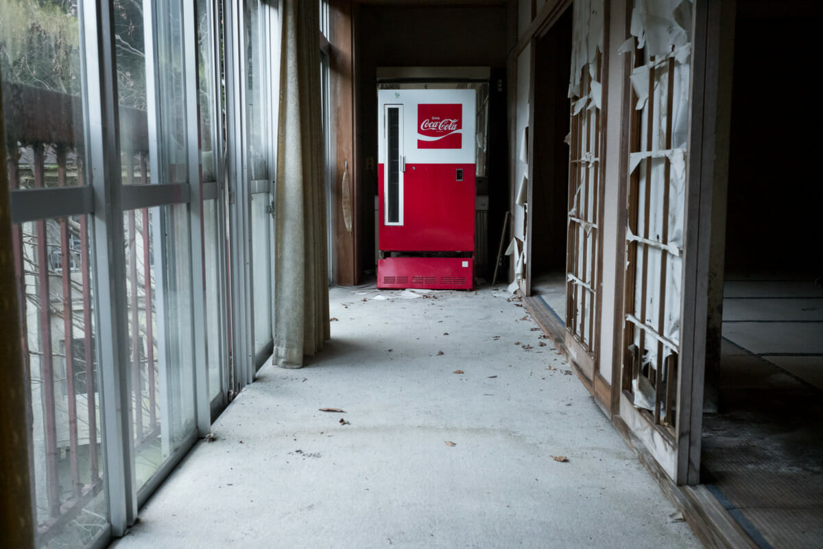 The shadows and silence of an abandoned Japanese hotel