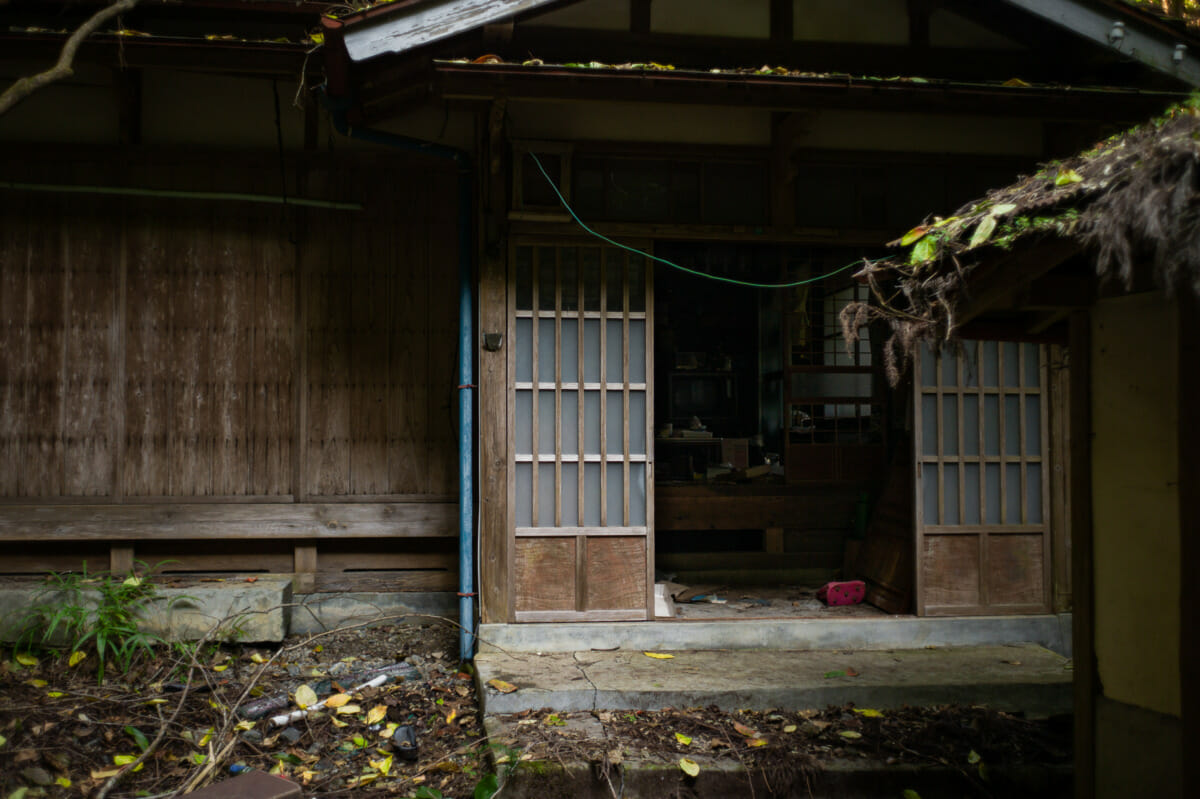 The silent homes of a long-abandoned Japanese mountain village