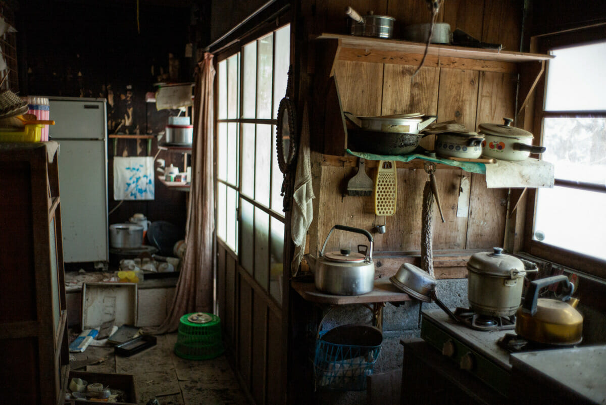 The silent homes of a long-abandoned Japanese mountain village