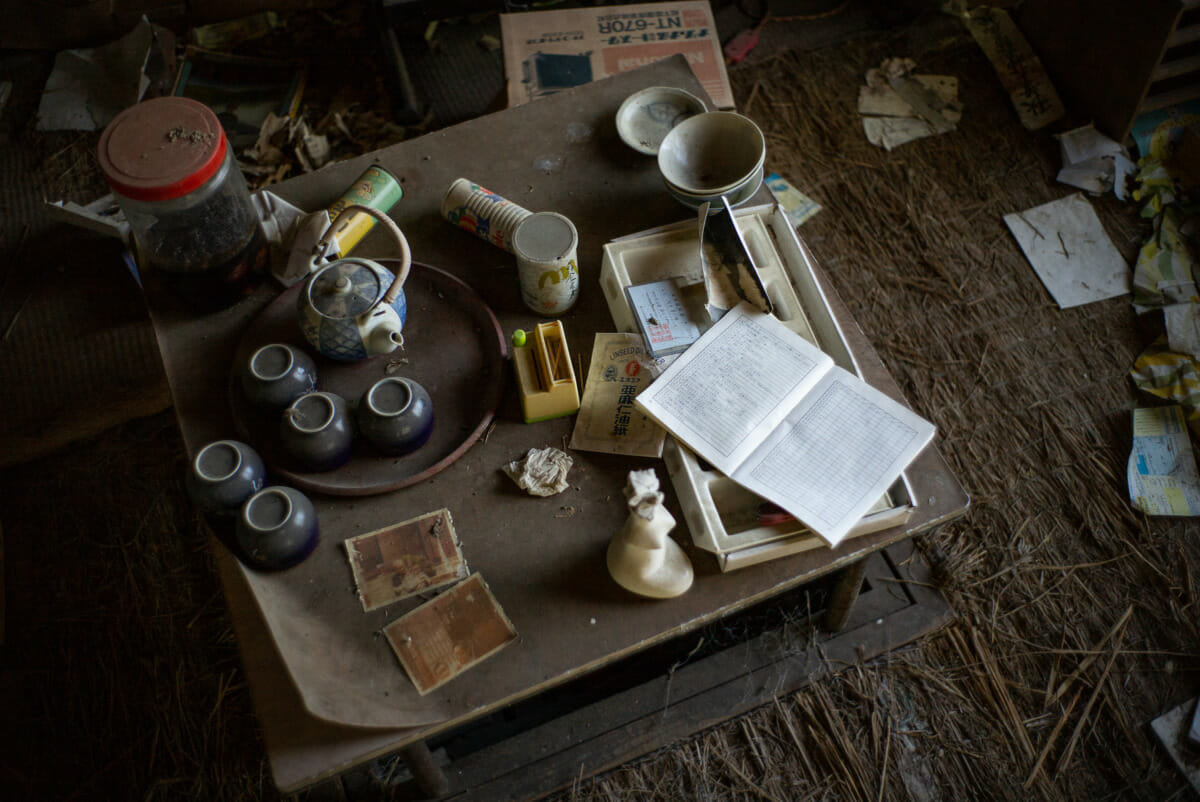 The silent homes of a long-abandoned Japanese mountain village