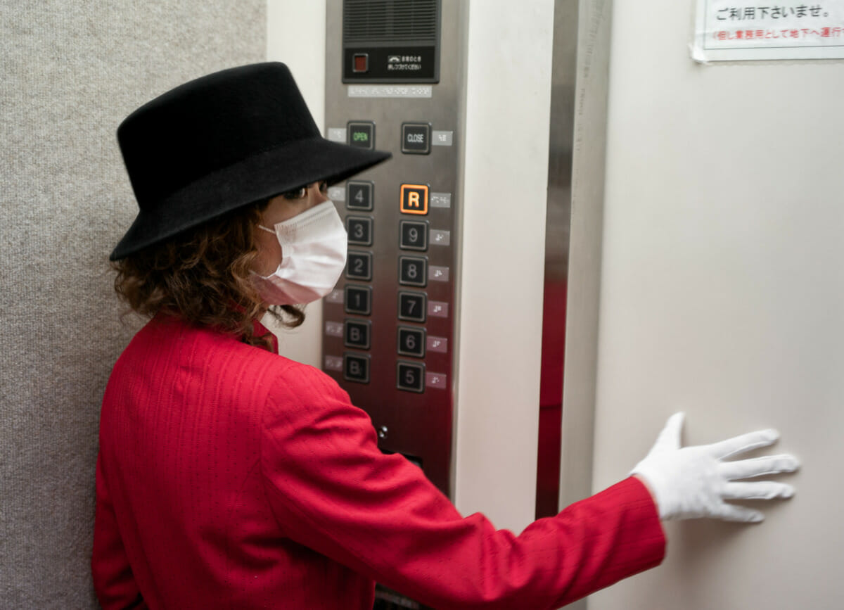 A Tokyo elevator girl