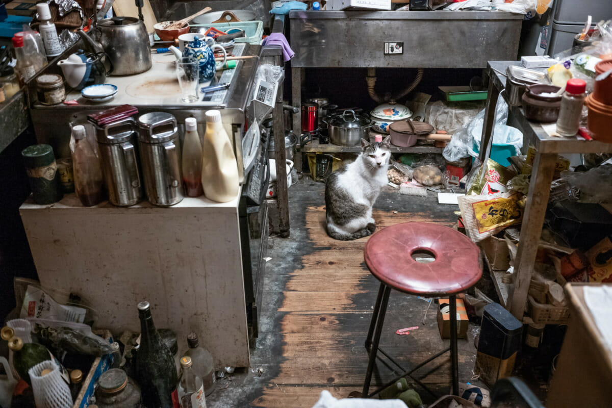 The most cluttered bar in Tokyo