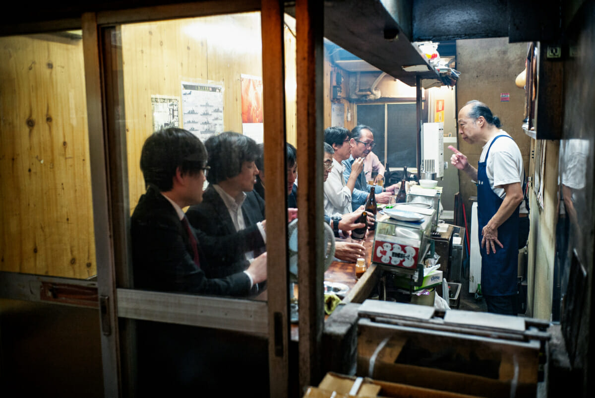 small and cramped tokyo bar