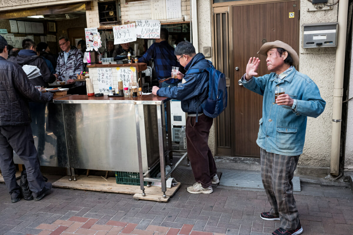 Tokyo standing bar drinker