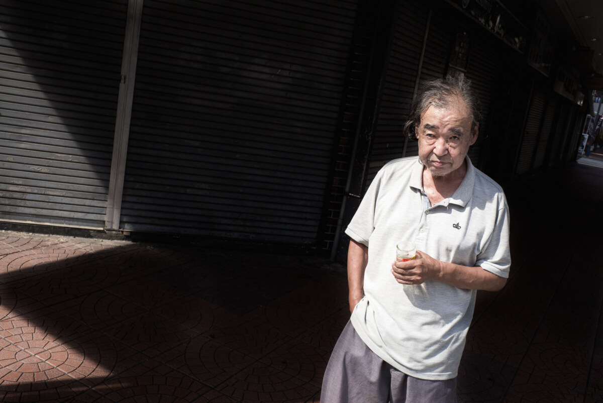 Tokyo street drinker