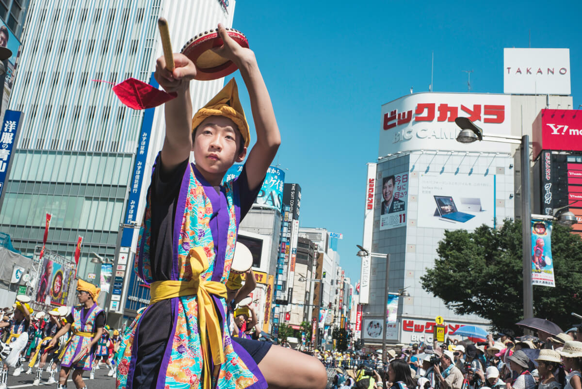 traditional Japanese dancer in Tokyo