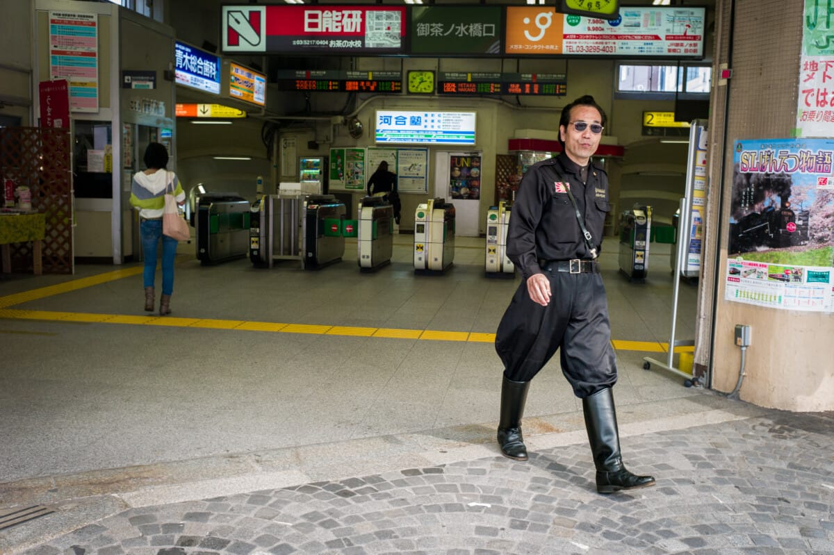 Scenes from Japanese train and subway stations