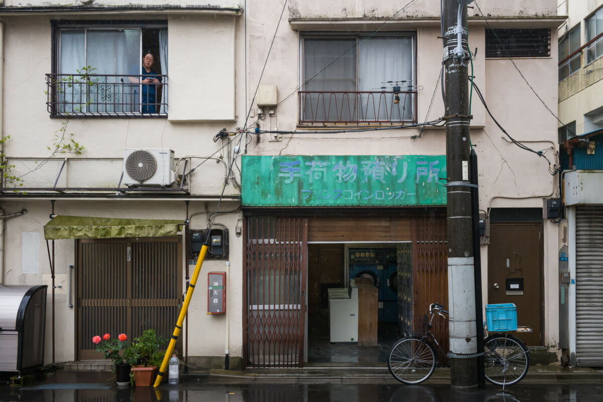 An old and unique Tokyo coin laundry