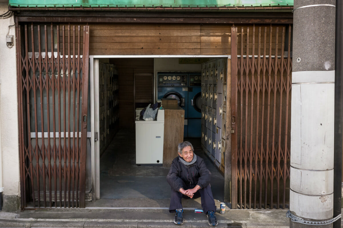 An old and unique Tokyo coin laundry