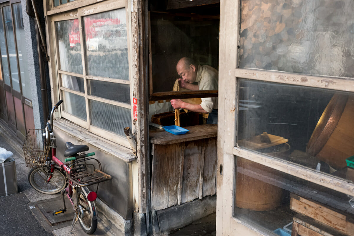 an old Tokyo tofu shop and its owner