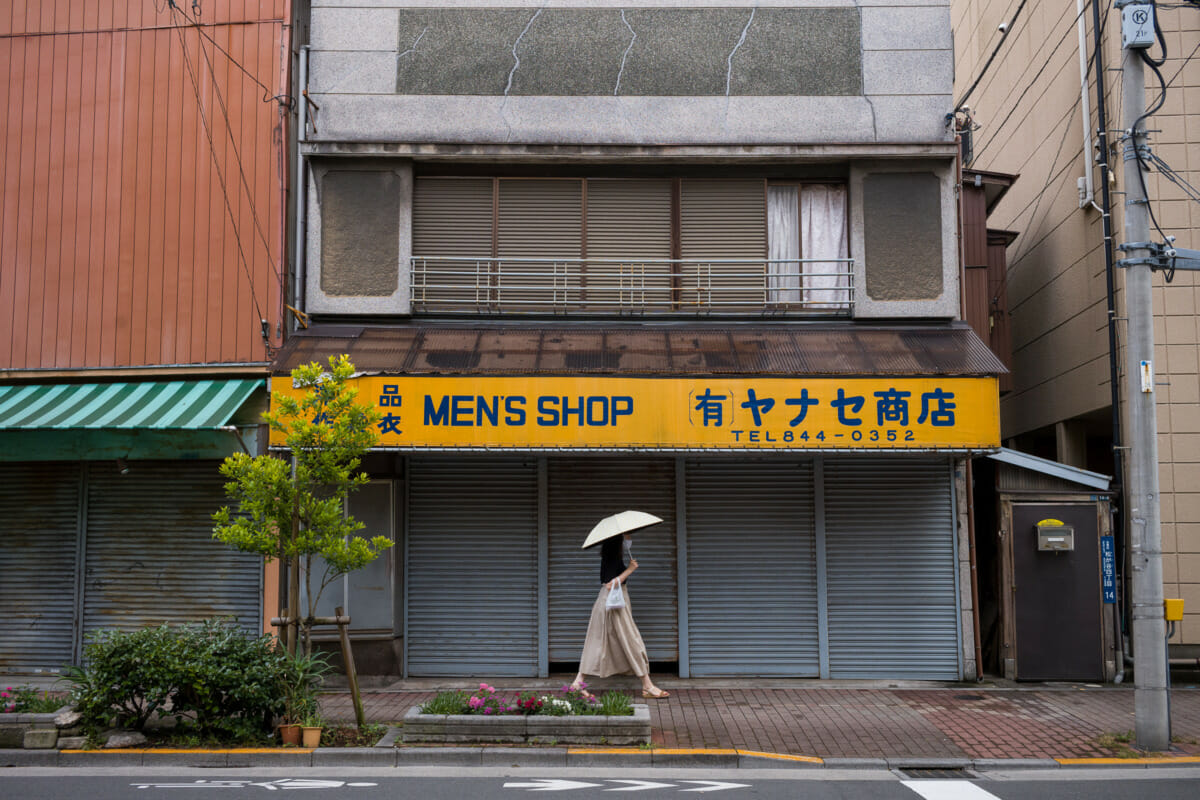 faded and dilapidated old tokyo shopfronts